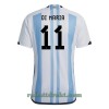 Argentina Di Maria 11 Hjemme VM 2022 - Herre Fotballdrakt